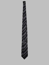 Tom Ford Men's Cravatta in Seta Righe Diagonali Black