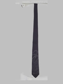 Our Legacy Men's Cravatta in Seta Con Stampa Black
