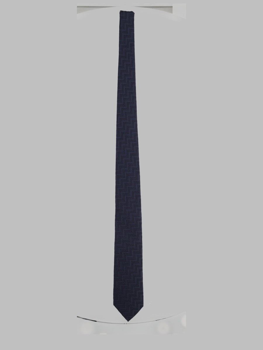 Giorgio Armani Men's Cravatta in Seta Jacquard Blue