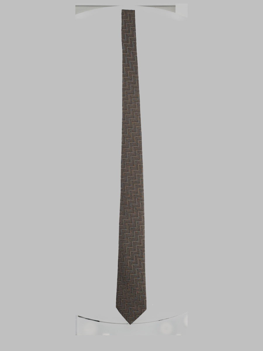 Giorgio Armani Men's Cravatta in Seta Jacquard Brown