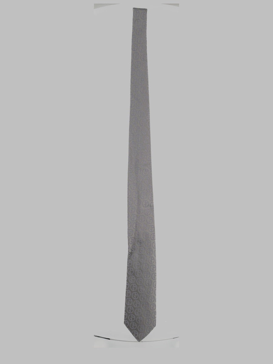 Giorgio Armani Men's Cravatta in Seta Jacquard Grey
