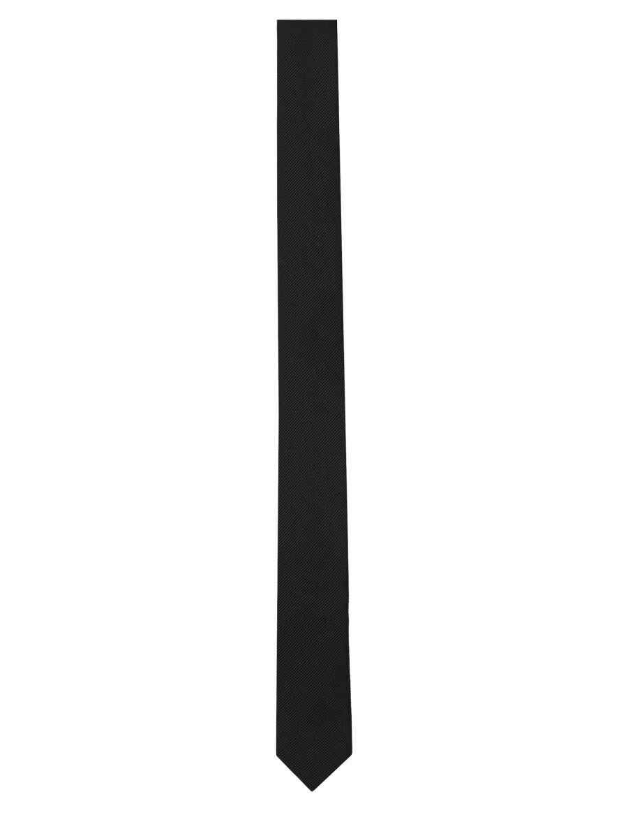 Saint Laurent Unisex Silk Tie Black