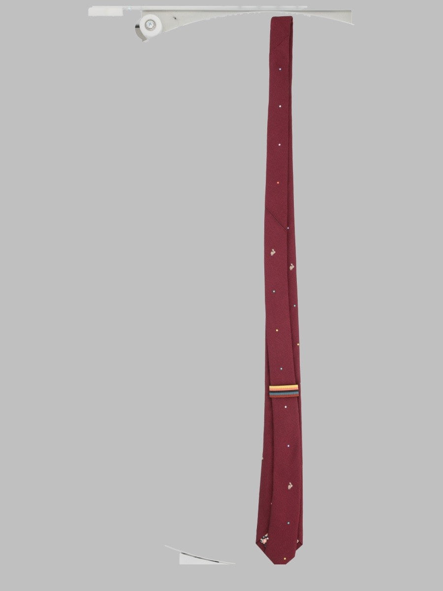 Paul Smith Men's Cravatta in Seta Red