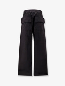 DRKSHDW Men's Creatch Wide Cotton Cargo Trousers Black, view 2