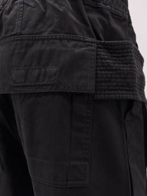 DRKSHDW Men's Creatch Wide Cotton Cargo Trousers Black, view 3