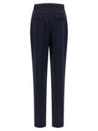 Elisabetta Franchi Crepe De Chine Pants Blue, view 2