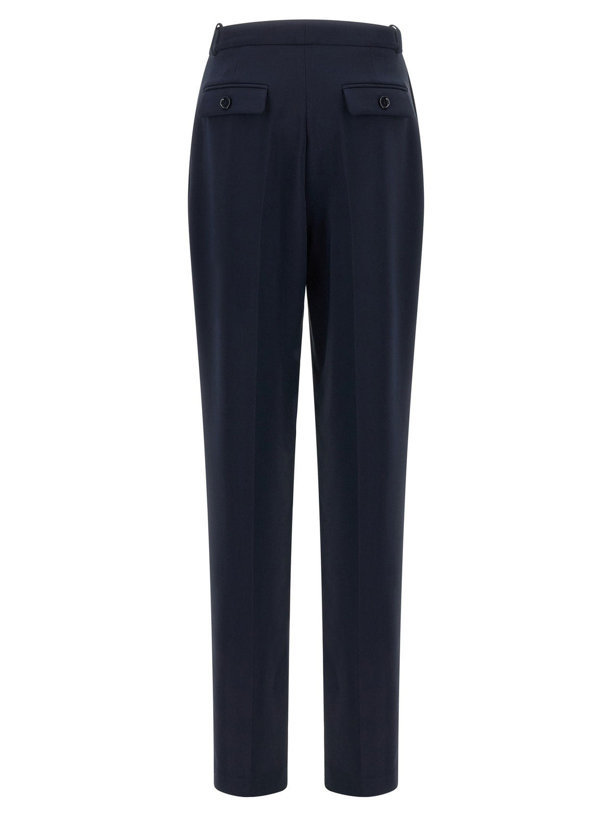Elisabetta Franchi Crepe De Chine Pants Blue, view 2