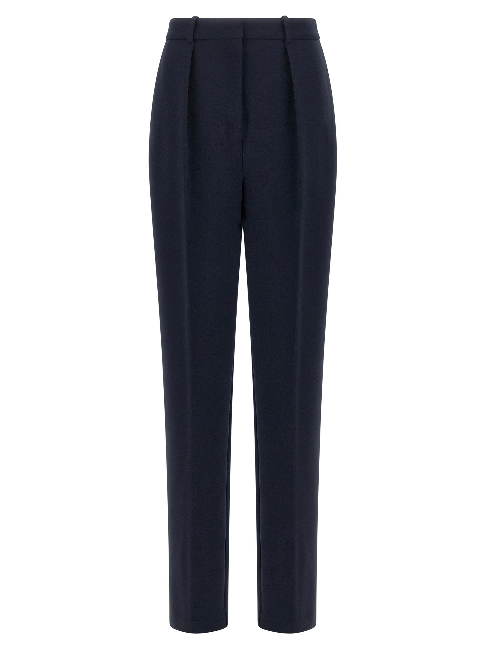 Elisabetta Franchi Crepe De Chine Pants Blue