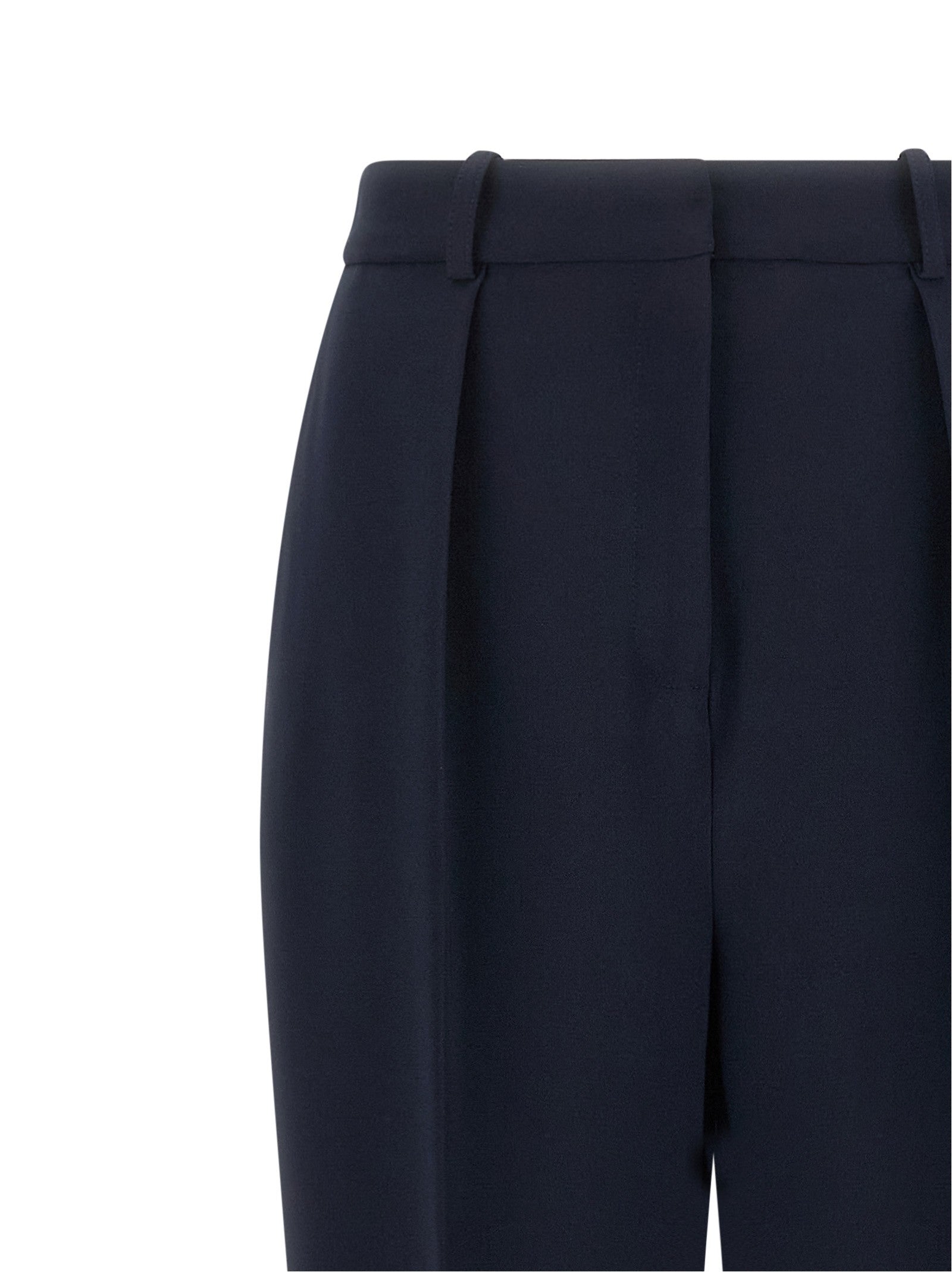 Elisabetta Franchi Crepe De Chine Pants Blue