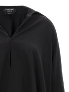 Tom Ford Crepe De Chine Shirt Black, view 3