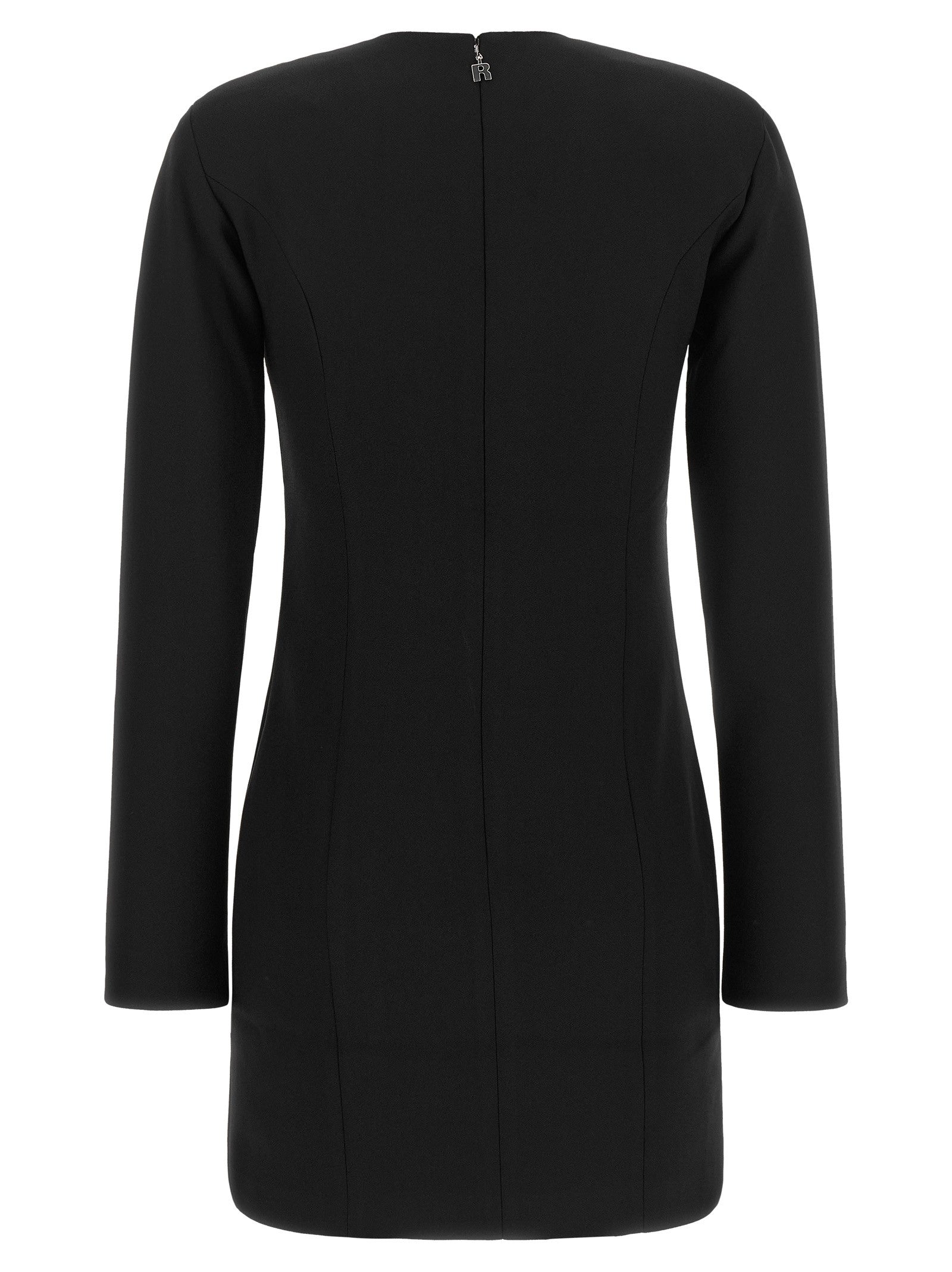 ROTATE Birger Christensen Crêpe Dress Black