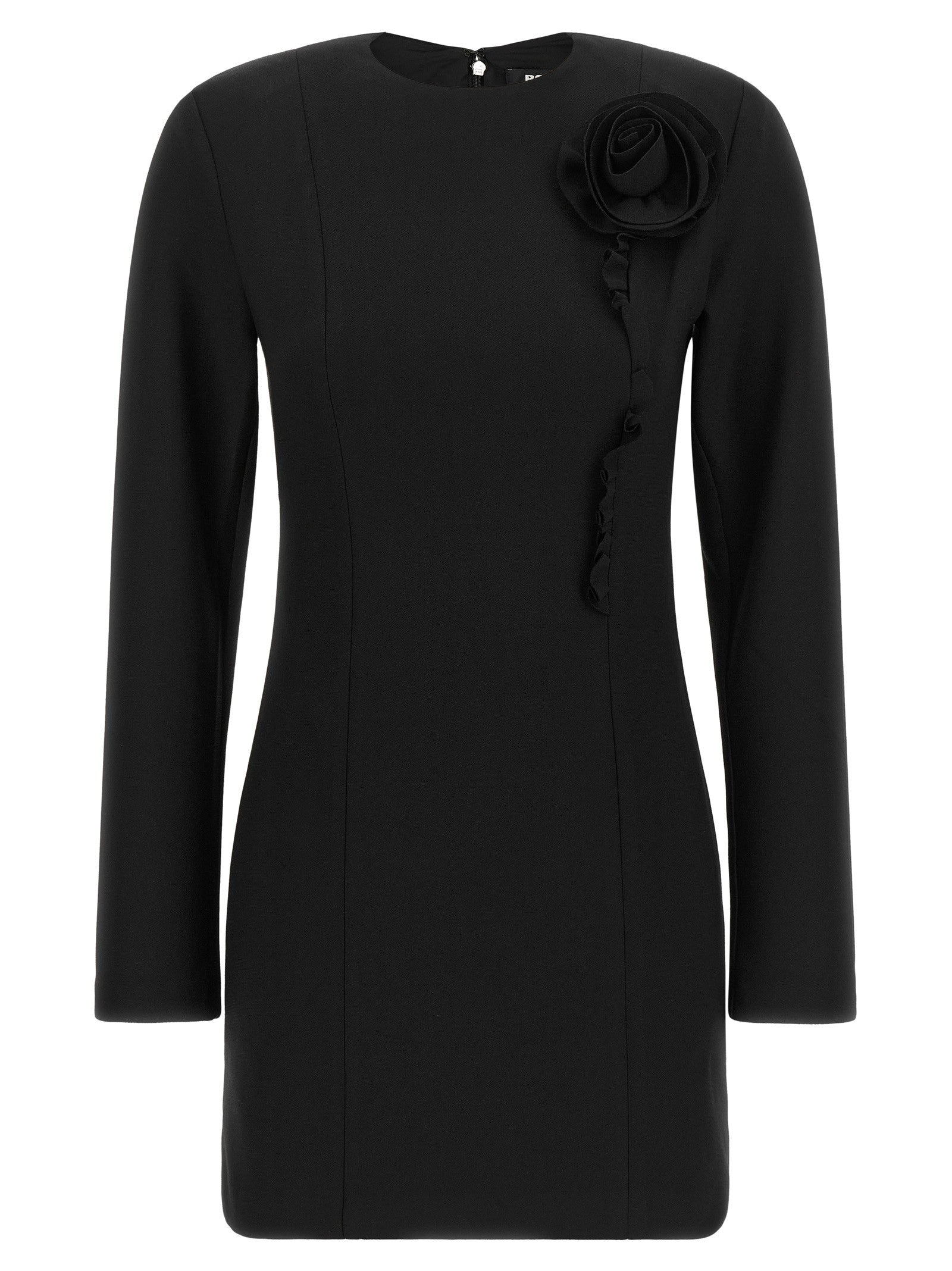 ROTATE Birger Christensen Crêpe Dress Black