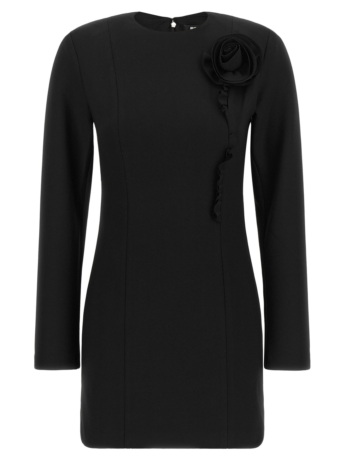 ROTATE Birger Christensen Crêpe Dress Black