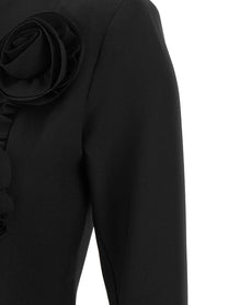 ROTATE Birger Christensen Crêpe Dress Black
