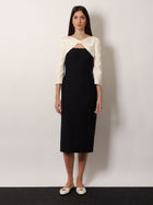 Valentino Women's Crêpe Midi Dress Black