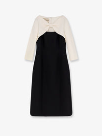 Valentino Women's Crêpe Midi Dress Black