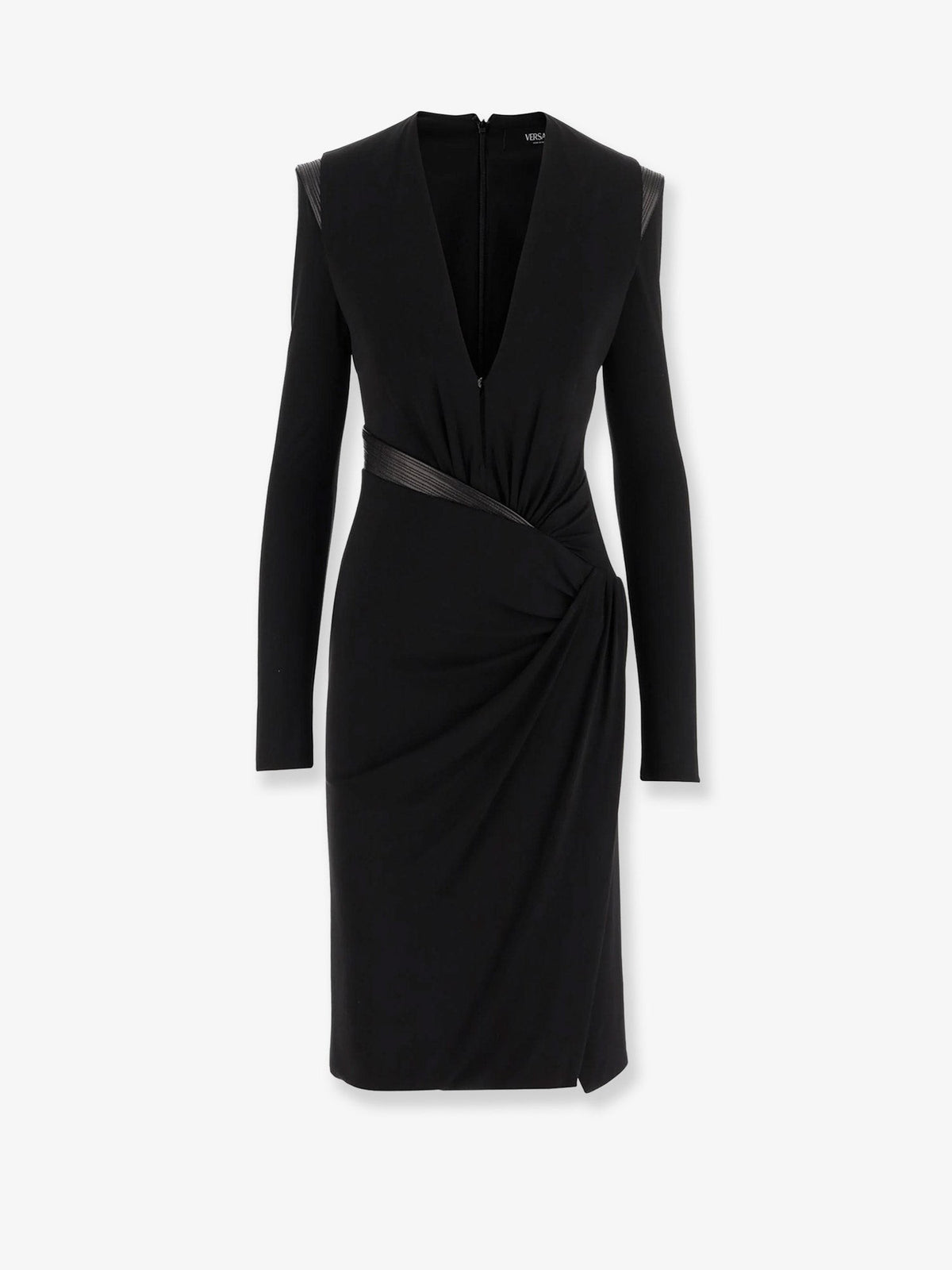 Versace Women's Crepe Mini Dress Black