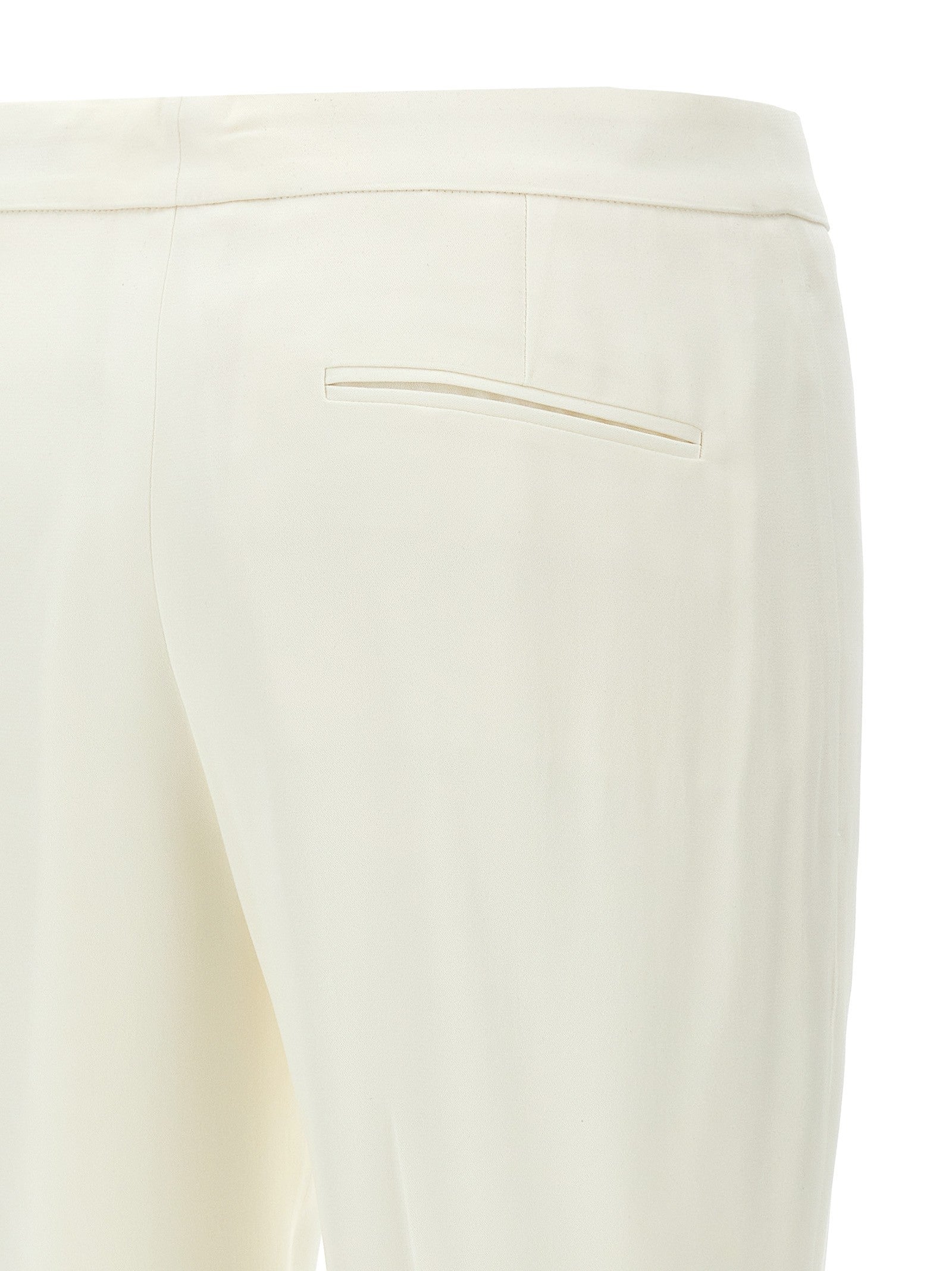 Alexander McQueen Crepe Pants White