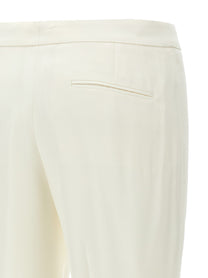 Alexander McQueen Crepe Pants White