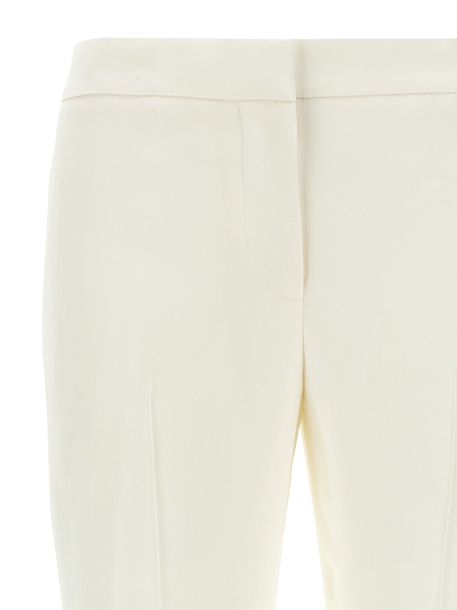 Alexander McQueen Crepe Pants White