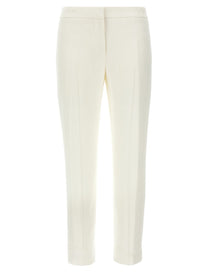 Alexander McQueen Crepe Pants White