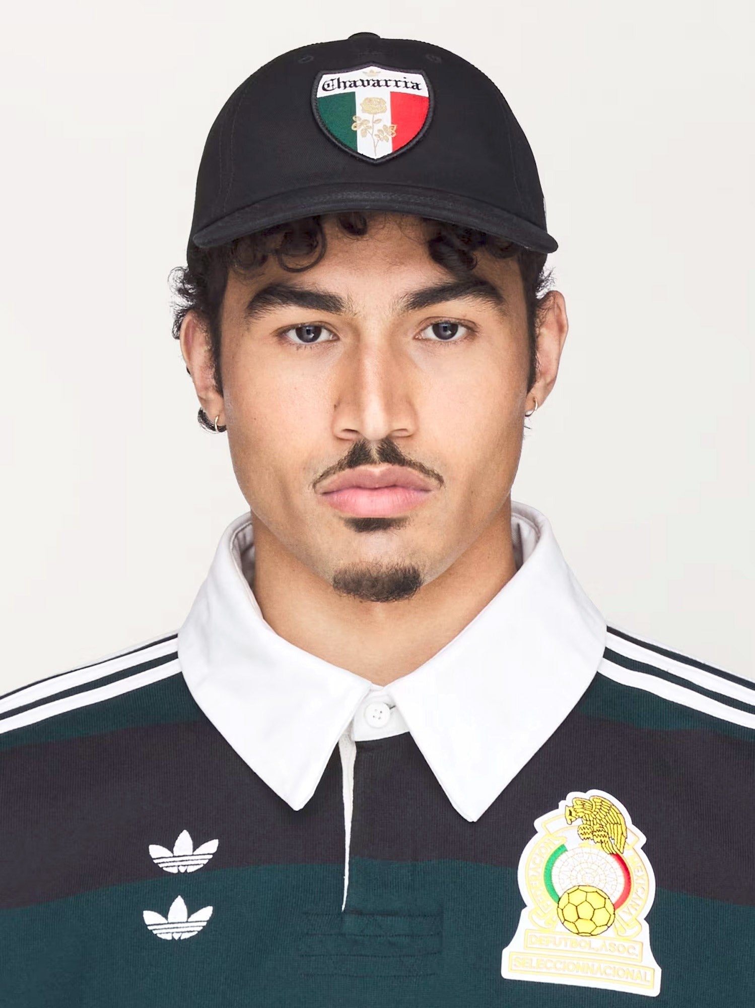 adidas Originals x Willy Chavarria Men's Crest Cotton Baseball Hat Black