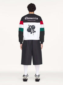 adidas Originals x Willy Chavarria Men's Crew Cotton Sweatshirt Black, view 3