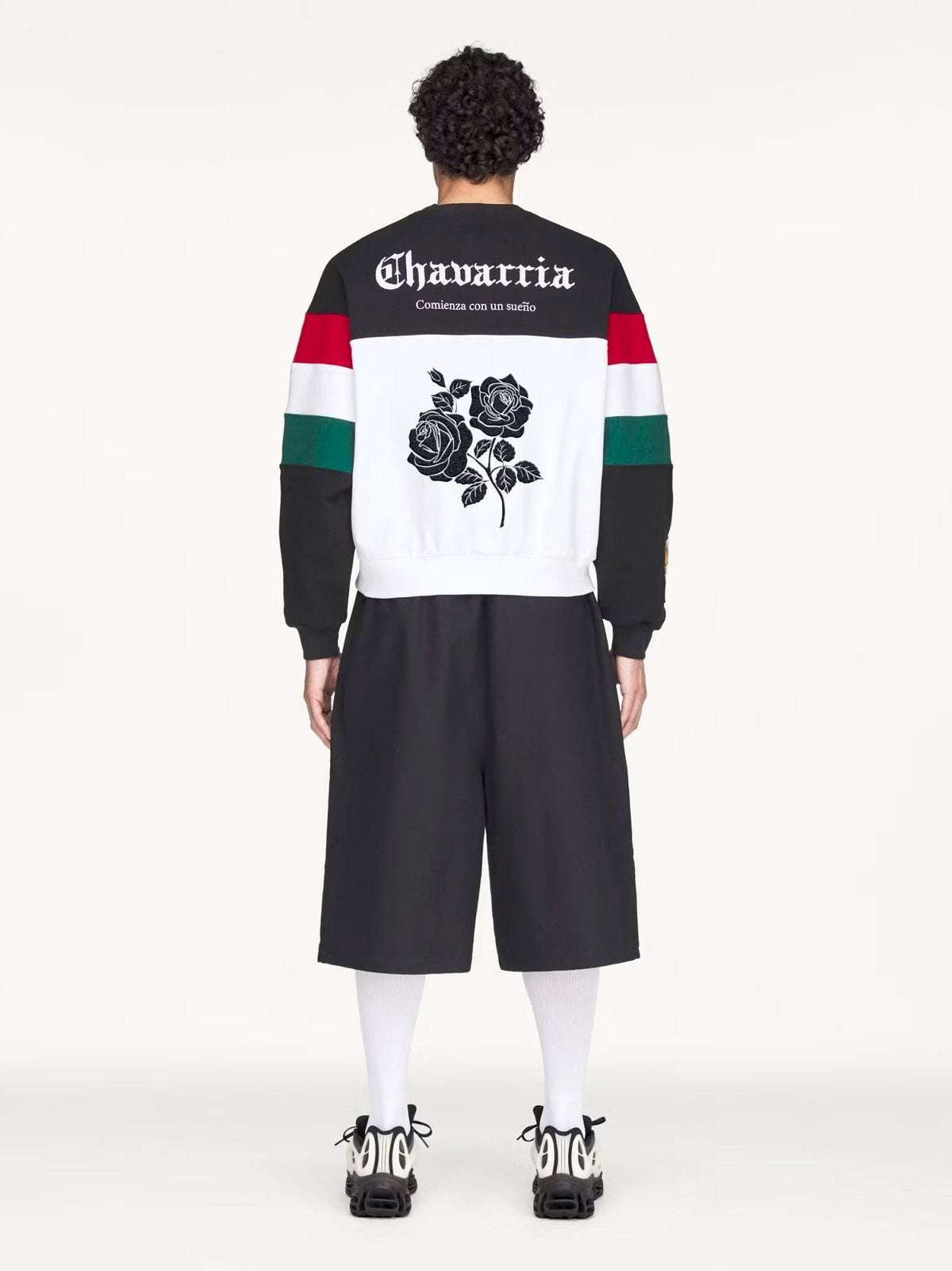 adidas Originals x Willy Chavarria Men's Crew Cotton Sweatshirt Black, view 3