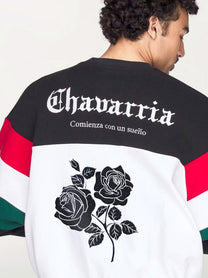adidas Originals x Willy Chavarria Men's Crew Cotton Sweatshirt Black, view 4