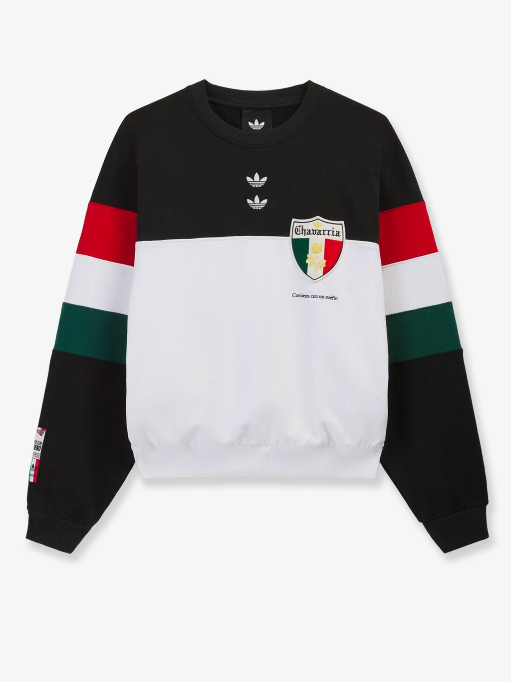 adidas Originals x Willy Chavarria Men's Crew Cotton Sweatshirt Black