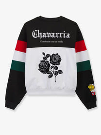 adidas Originals x Willy Chavarria Men's Crew Cotton Sweatshirt Black, view 5