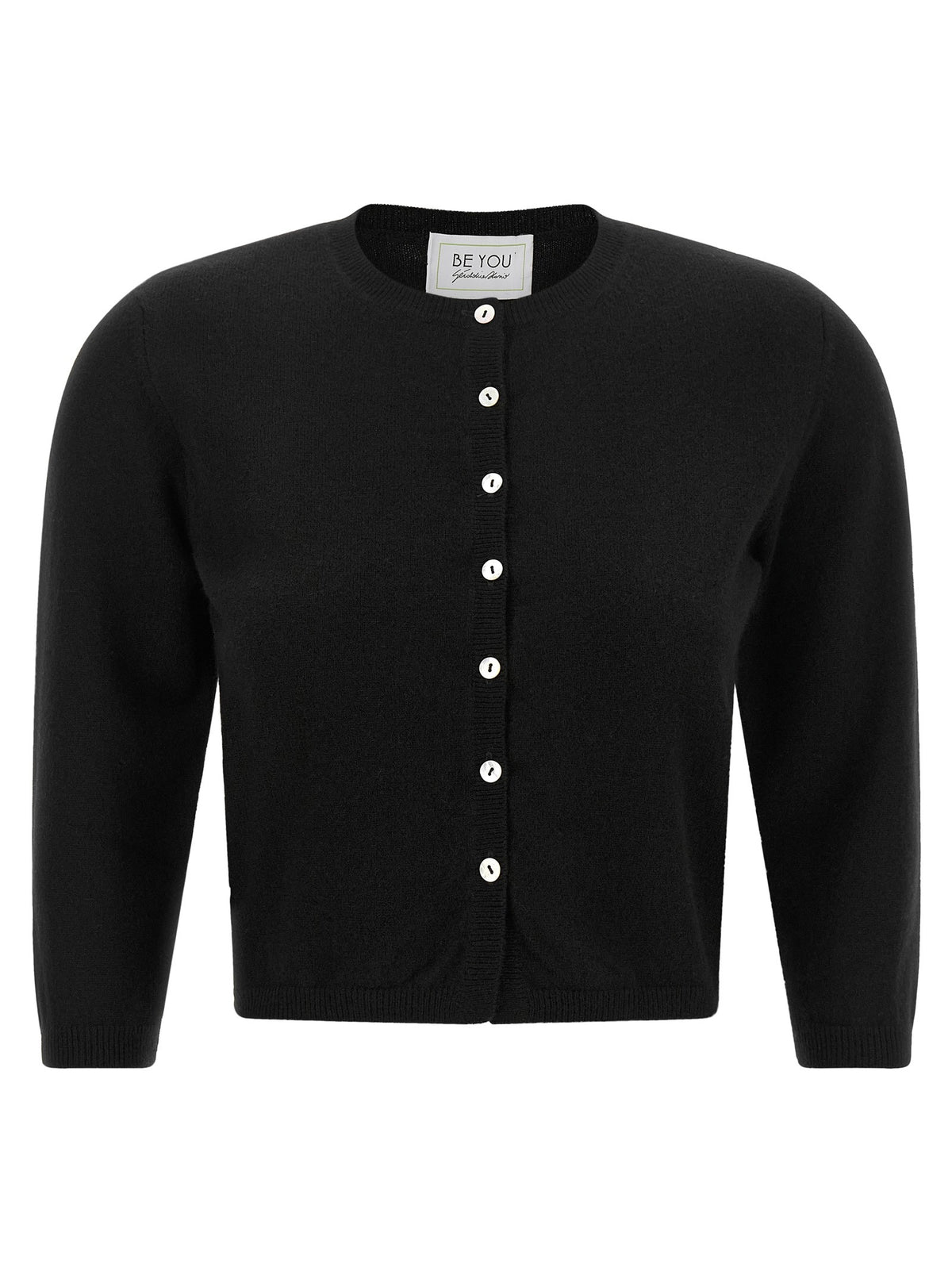Be You Crew Neck Cardigan Black
