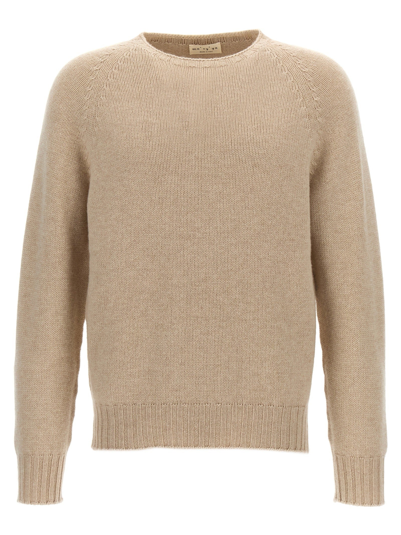 ma' ry' ya Crew Neck Sweater Beige
