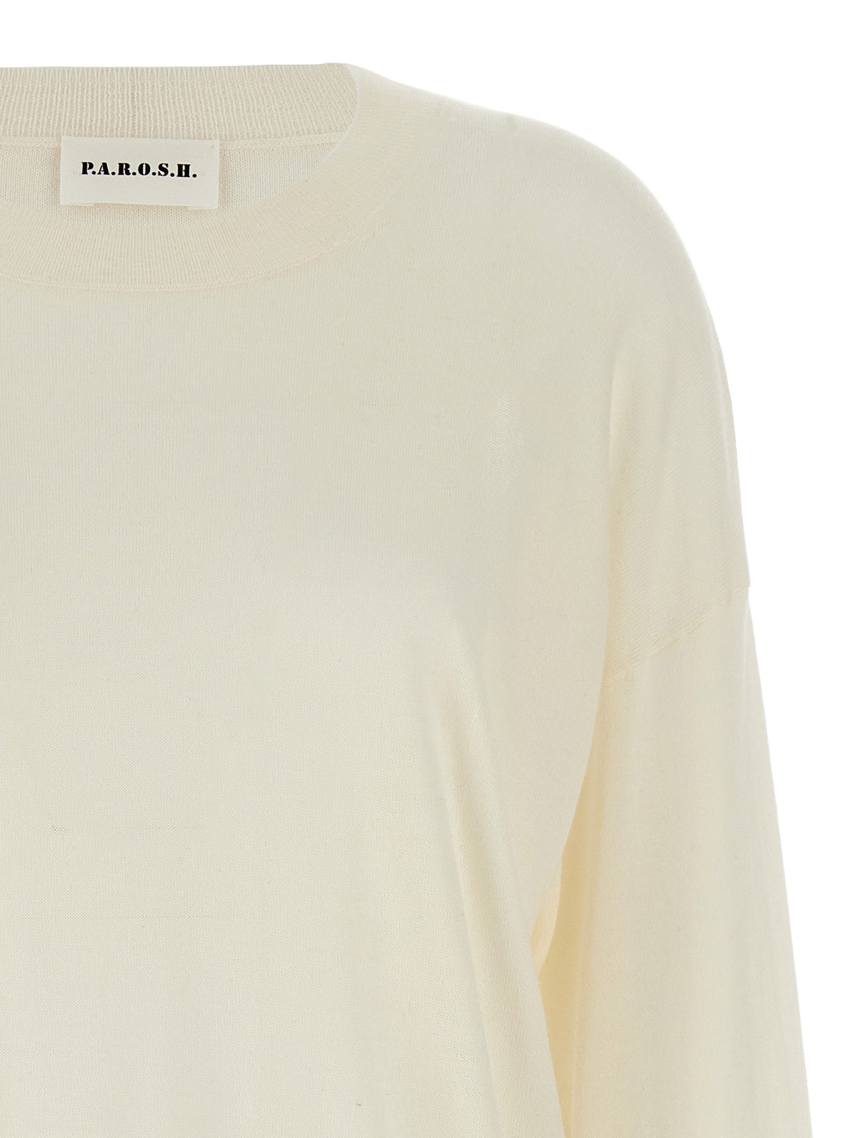 Parosh Crew Neck Sweater White