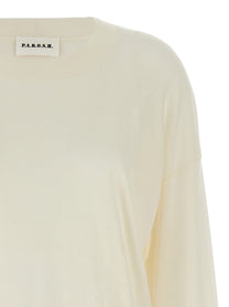 Parosh Crew Neck Sweater White