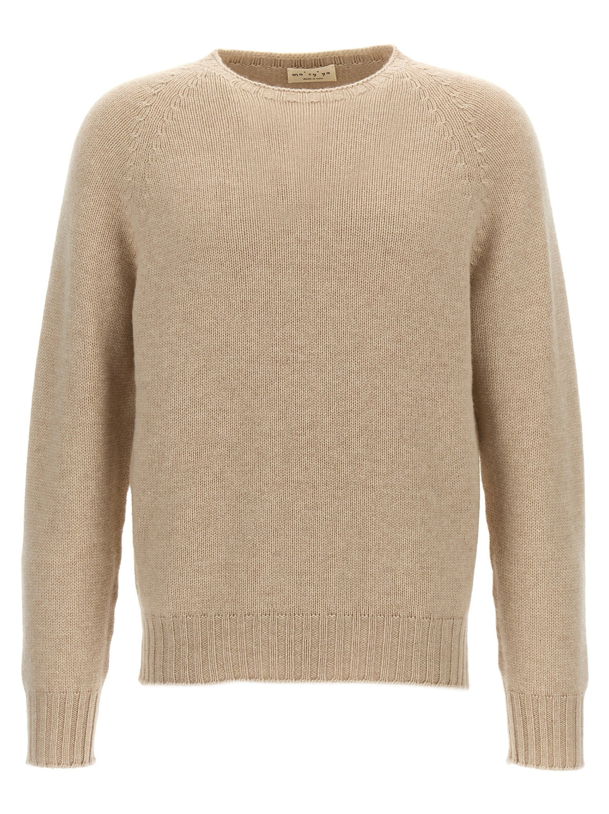 ma' ry' ya Crew Neck Sweater Beige