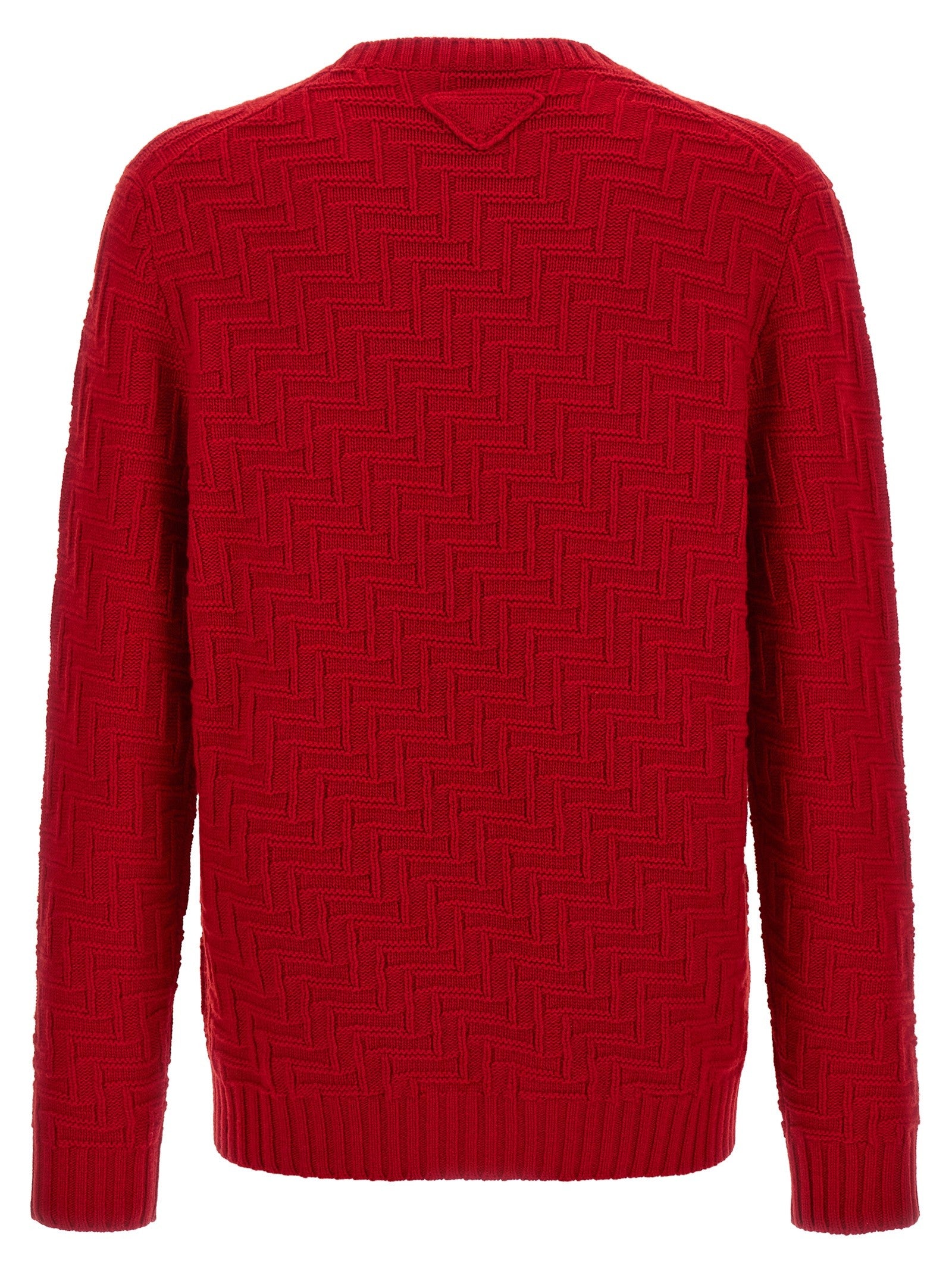 PRADA Crew Neck Sweater Red