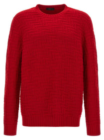 PRADA Crew Neck Sweater Red