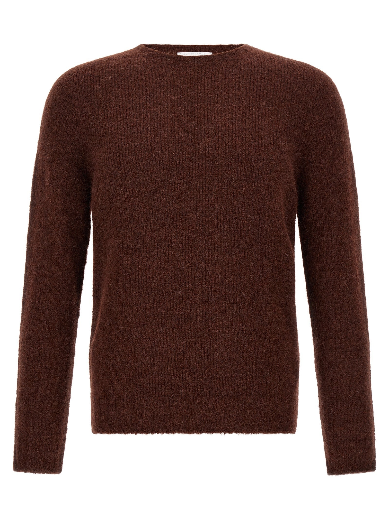 Oliver Lattughi Crew Neck Sweater Brown
