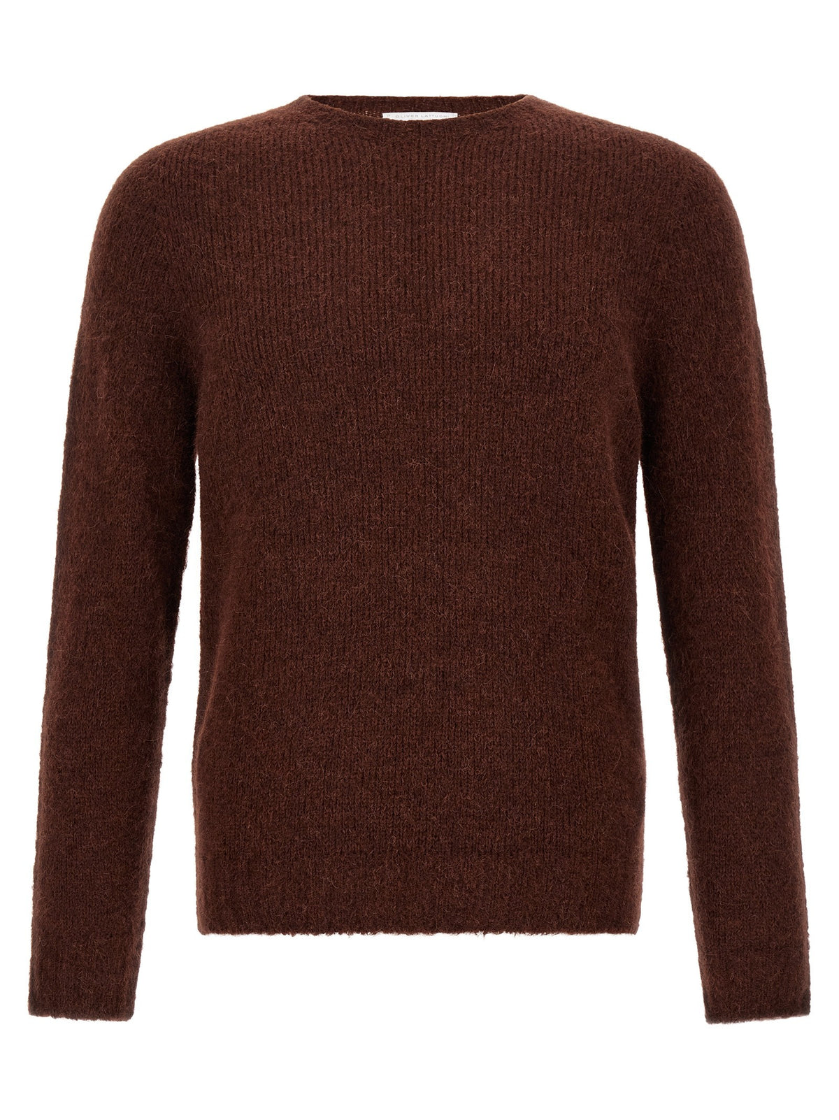 Oliver Lattughi Crew Neck Sweater Brown