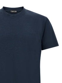 Tom Ford Crew Neck Shirt Blue