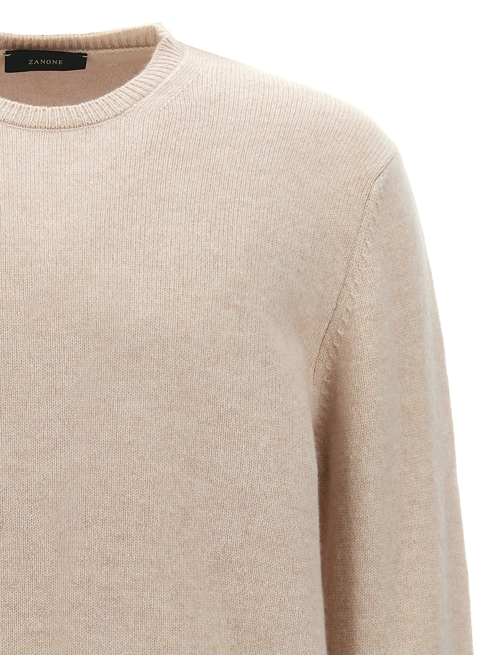 Zanone Crewneck Sweater Beige