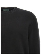 Zanone Crewneck Sweater Black, view 3