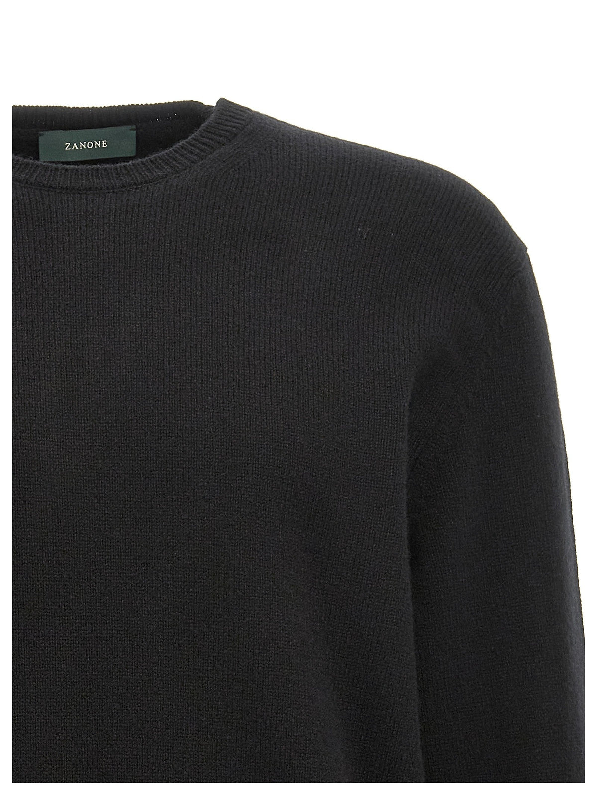 Zanone Crewneck Sweater Black, view 3