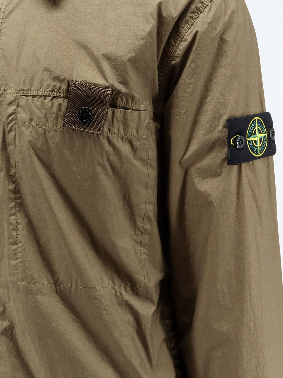 Stone Island Men's Crinkle Reps NY Recycled Nylon Jacket Green