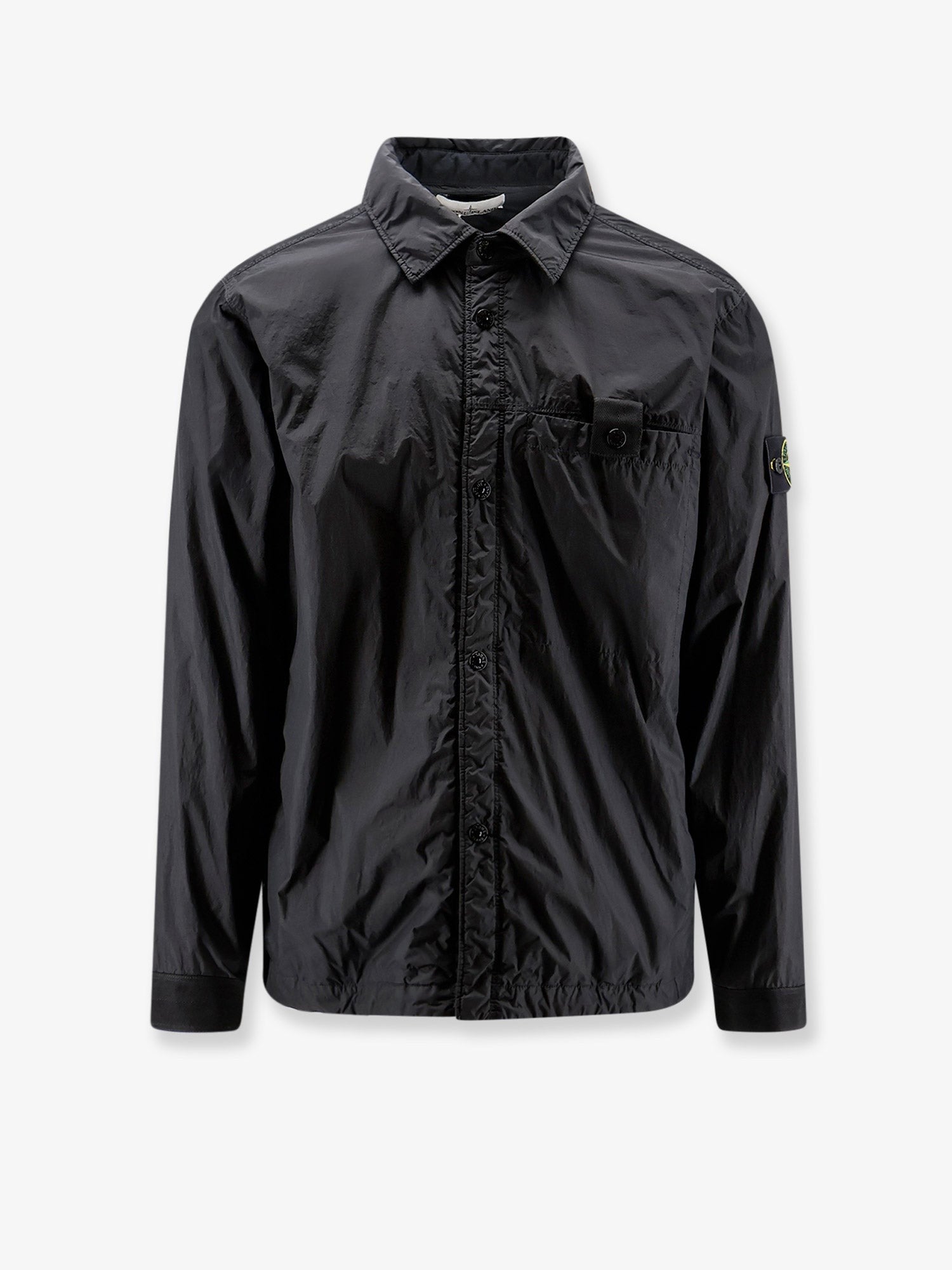 Stone Island Men's Crinkle Reps Recycled Nylon Jacket Black