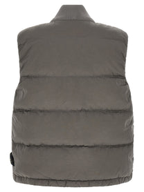 Stone Island Crinkled Effect Vest Grey