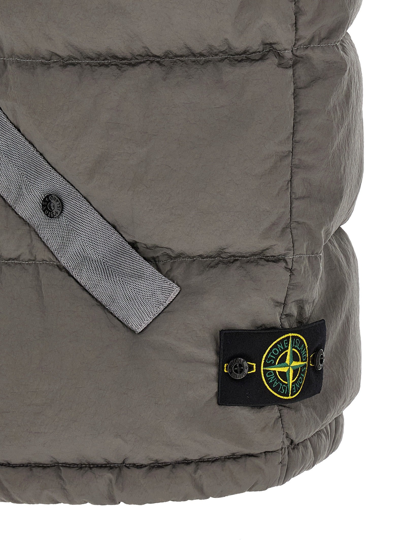 Stone Island Crinkled Effect Vest Grey
