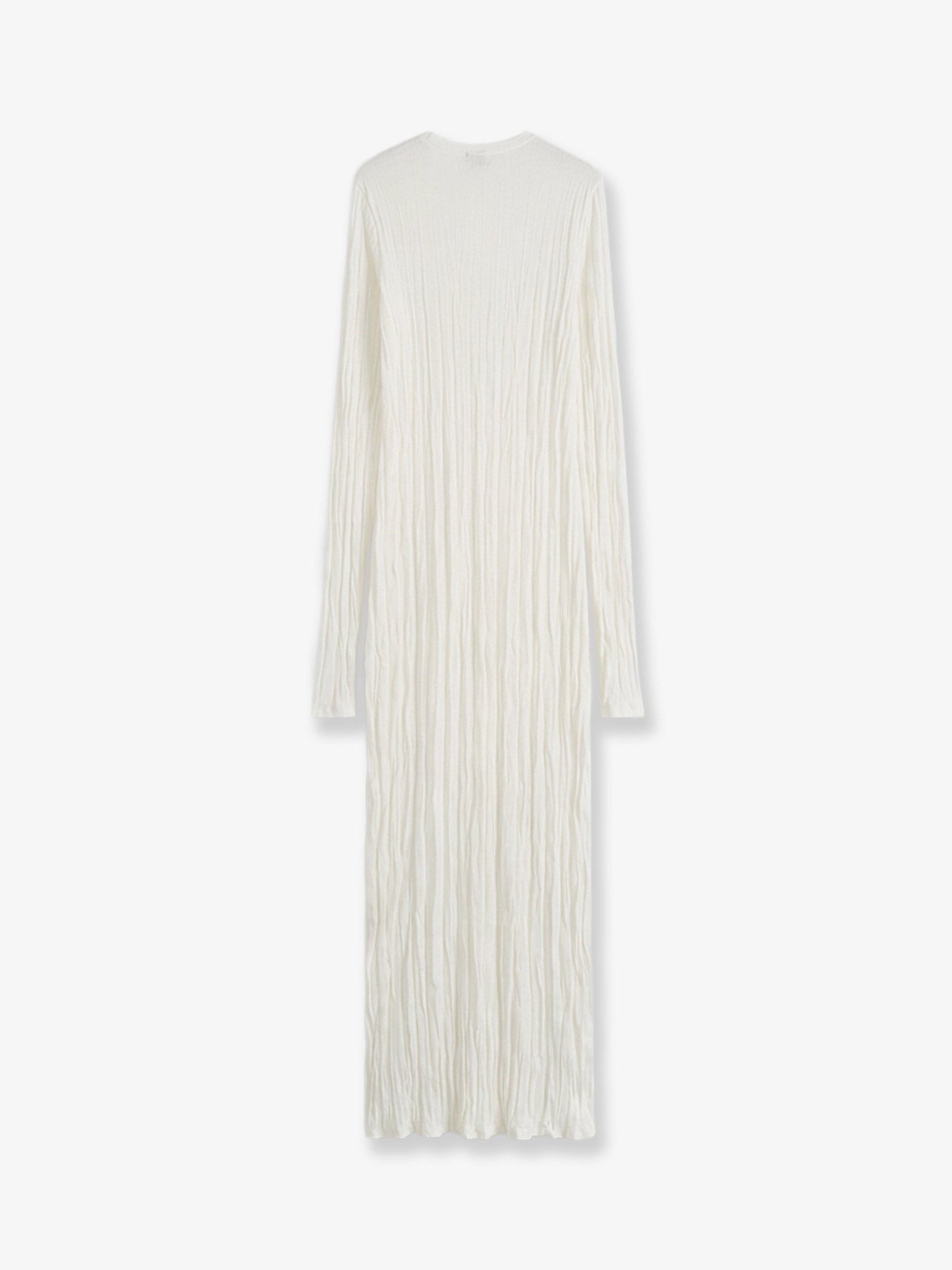 Toteme Women's Crinkled Viscose and Recycled Material Dress White