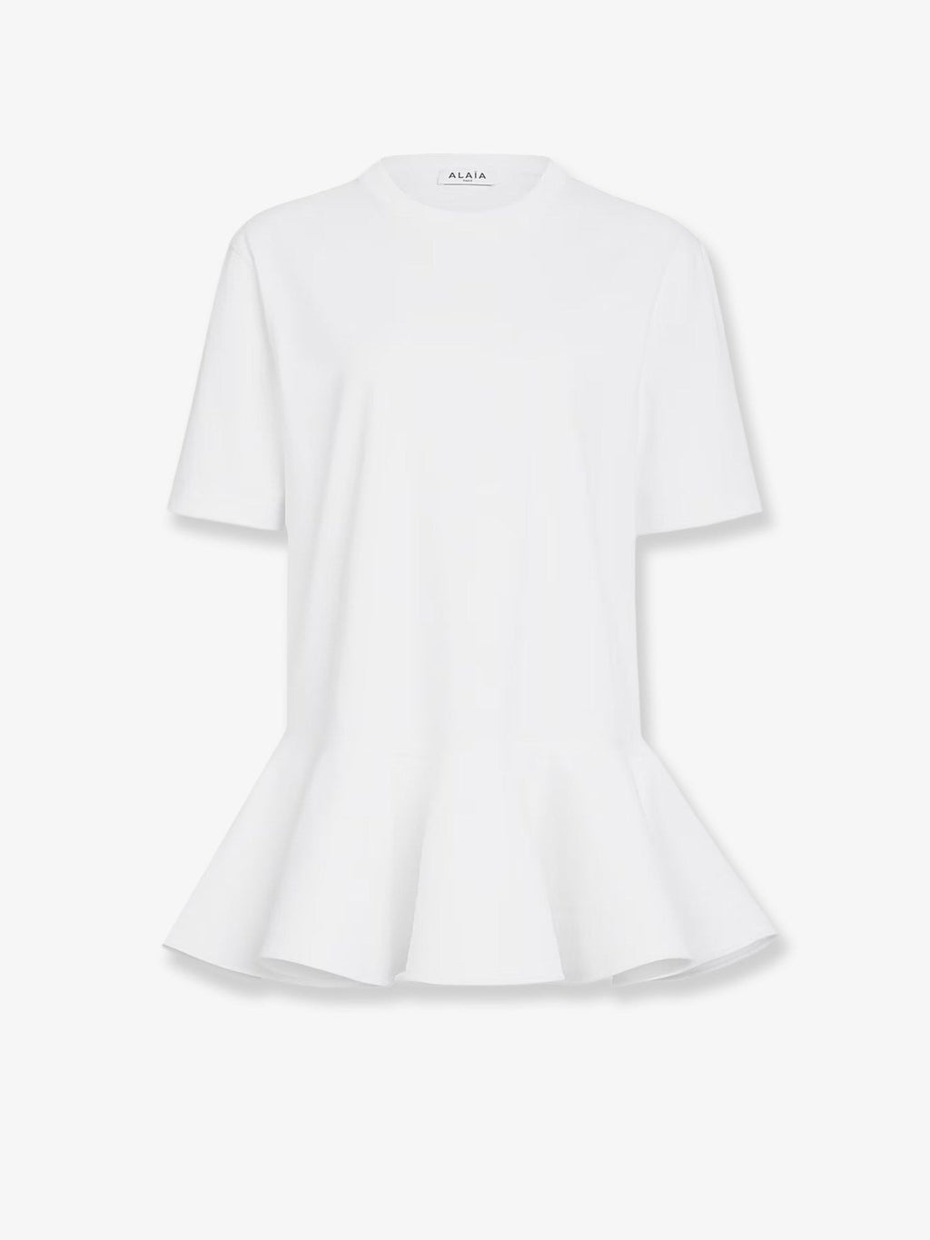 ALAÏA Women's Crinoline Cotton Jersey Shirt White